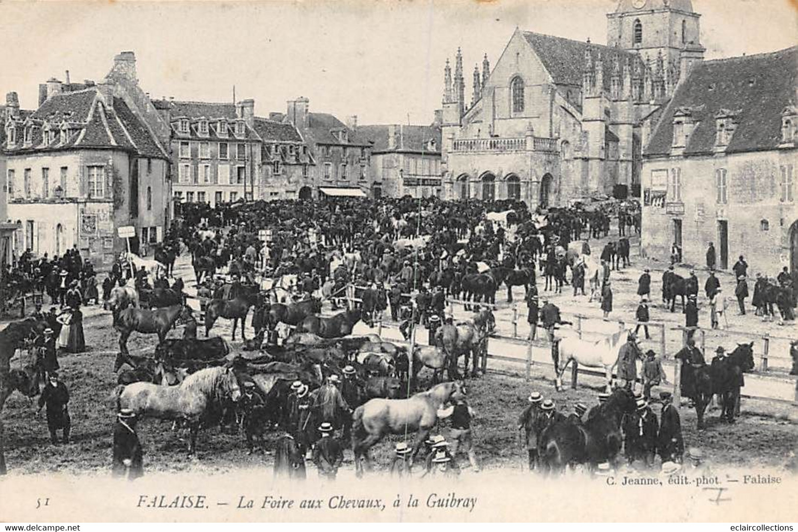 Falaise        14          La Foire Aux Chevaux à La Guibray          (voir Scan) - Falaise