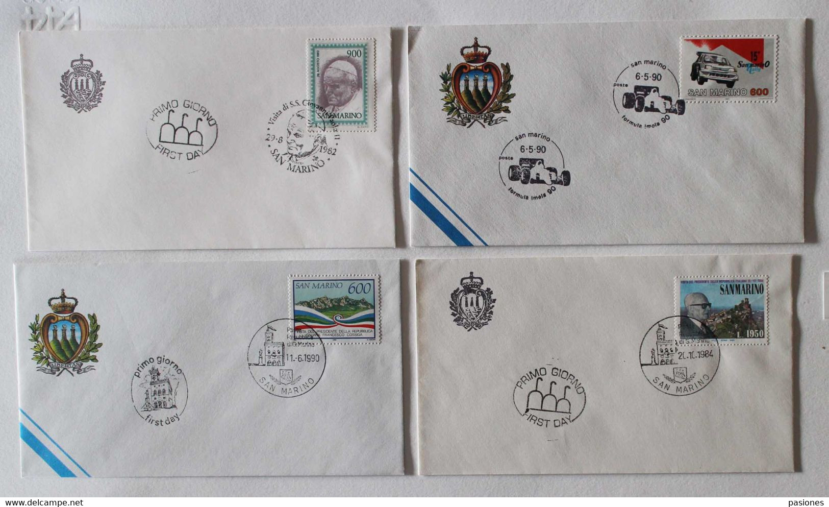 Repubblica San Marino FDC Anni '80/'90 - Lotto Di 8 Buste Diverse - Collections, Lots & Series