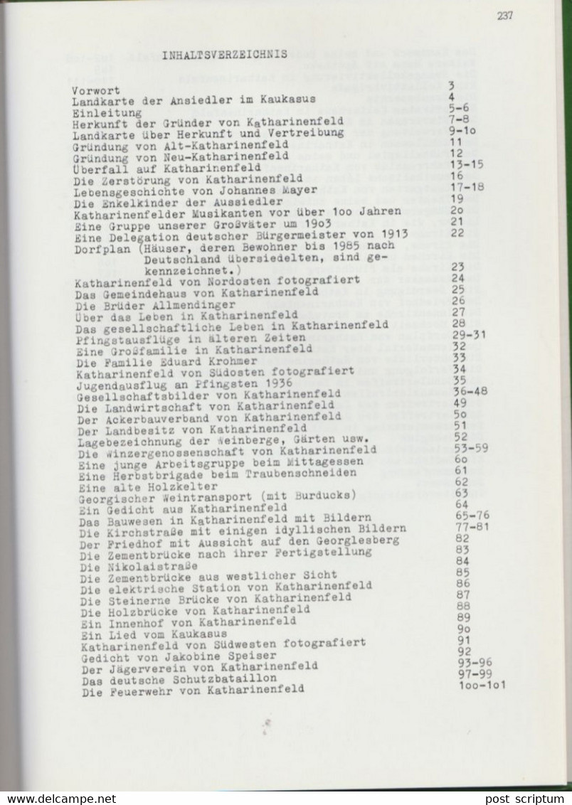 Livre - Katharinenfeld Ein Deutsches Dorf Im Kaukasus 1818-1941 - Unclassified