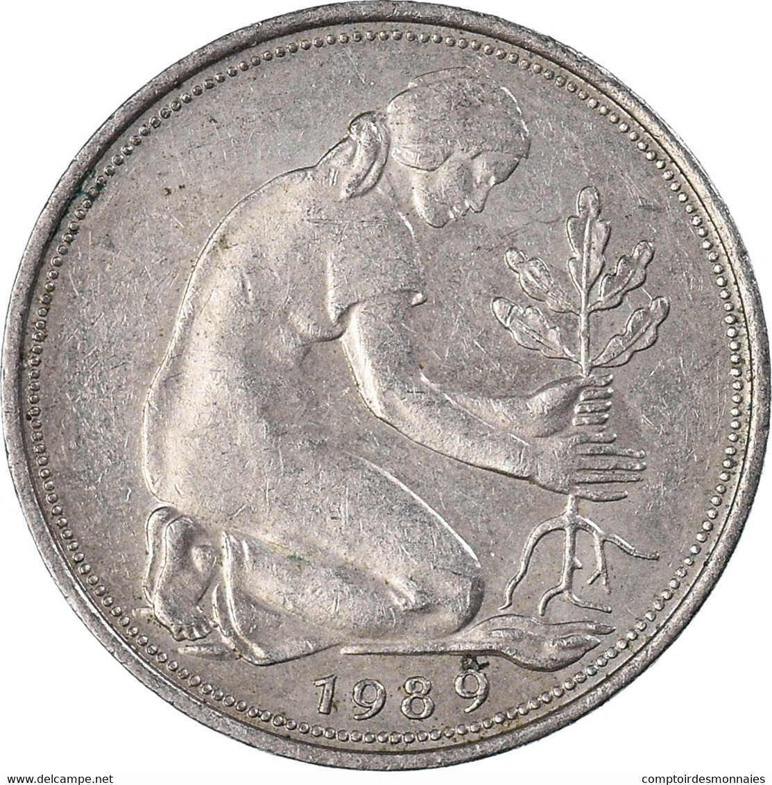 Monnaie, République Fédérale Allemande, 50 Pfennig, 1989 - 50 Pfennig