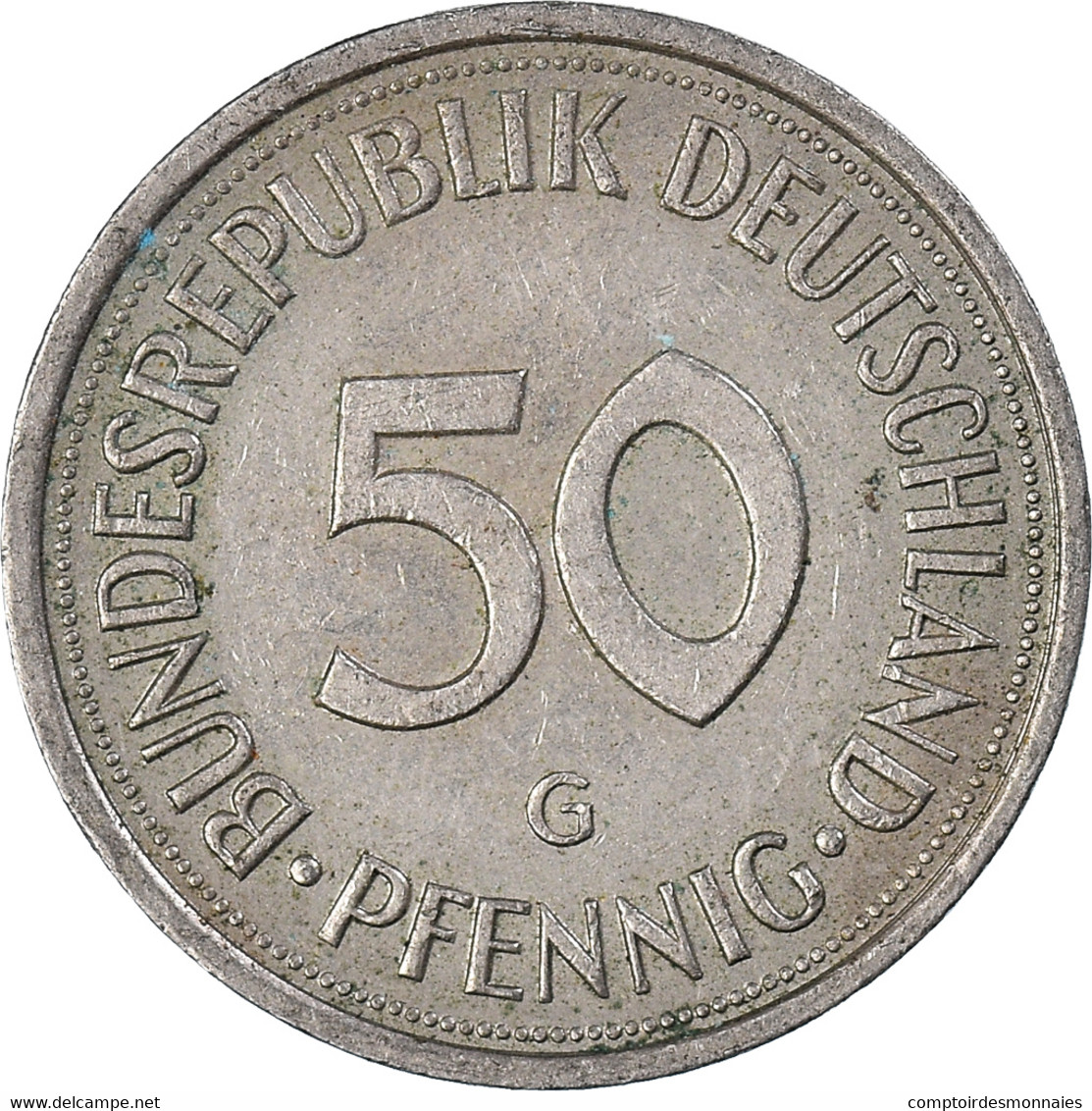 Monnaie, République Fédérale Allemande, 50 Pfennig, 1989 - 50 Pfennig