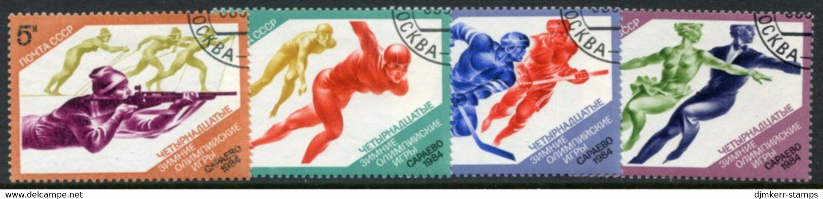 SOVIET UNION 1984 Winter Olympic Games, Sarajevo Used.  Michel 5352-55 - Oblitérés