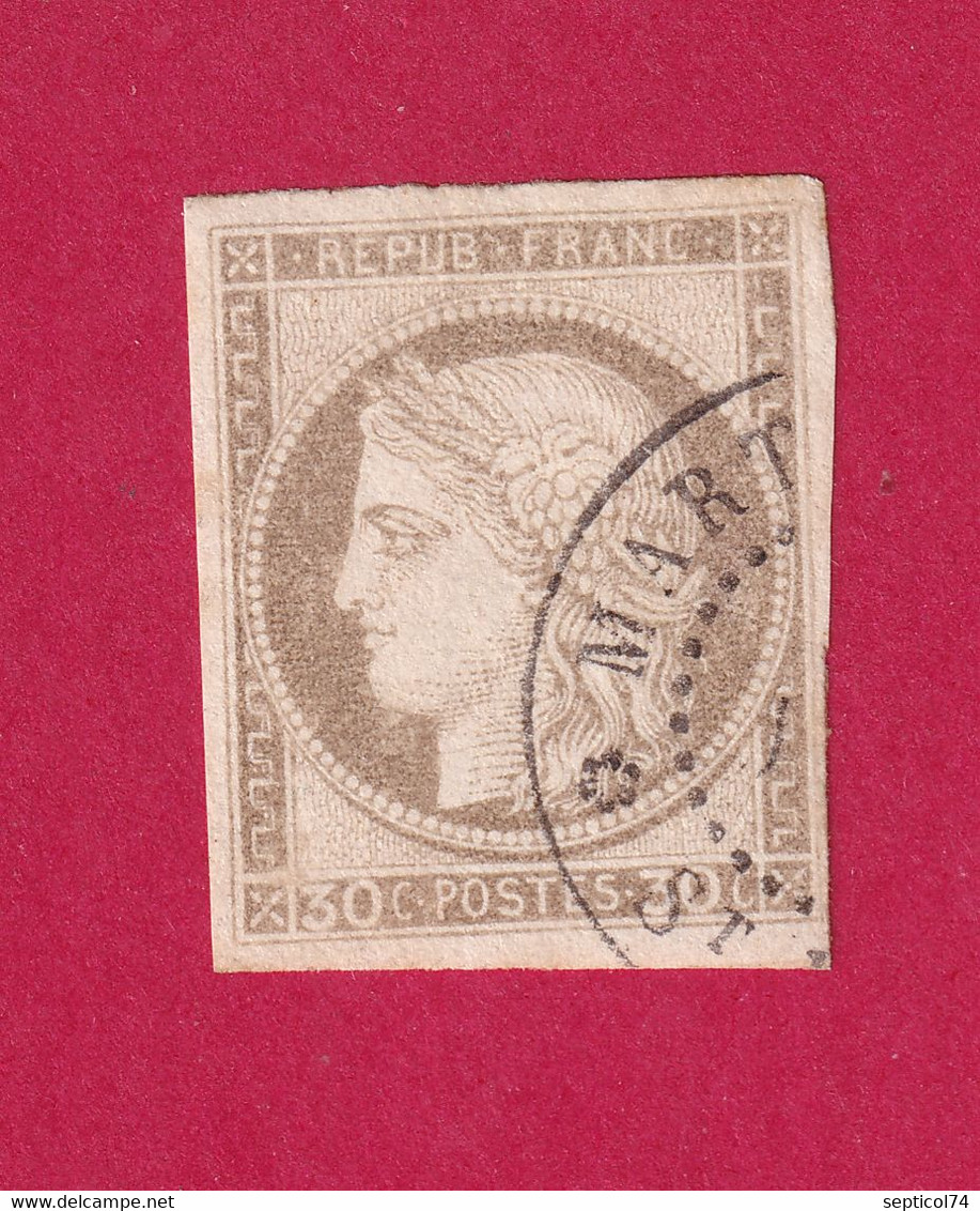 COLONIE GENERALE N°20 CAD MARTINIQUE ST PIERRE COTE 80€ TIMBRE BRIEFMARKEN STAMP FRANCE - Cérès