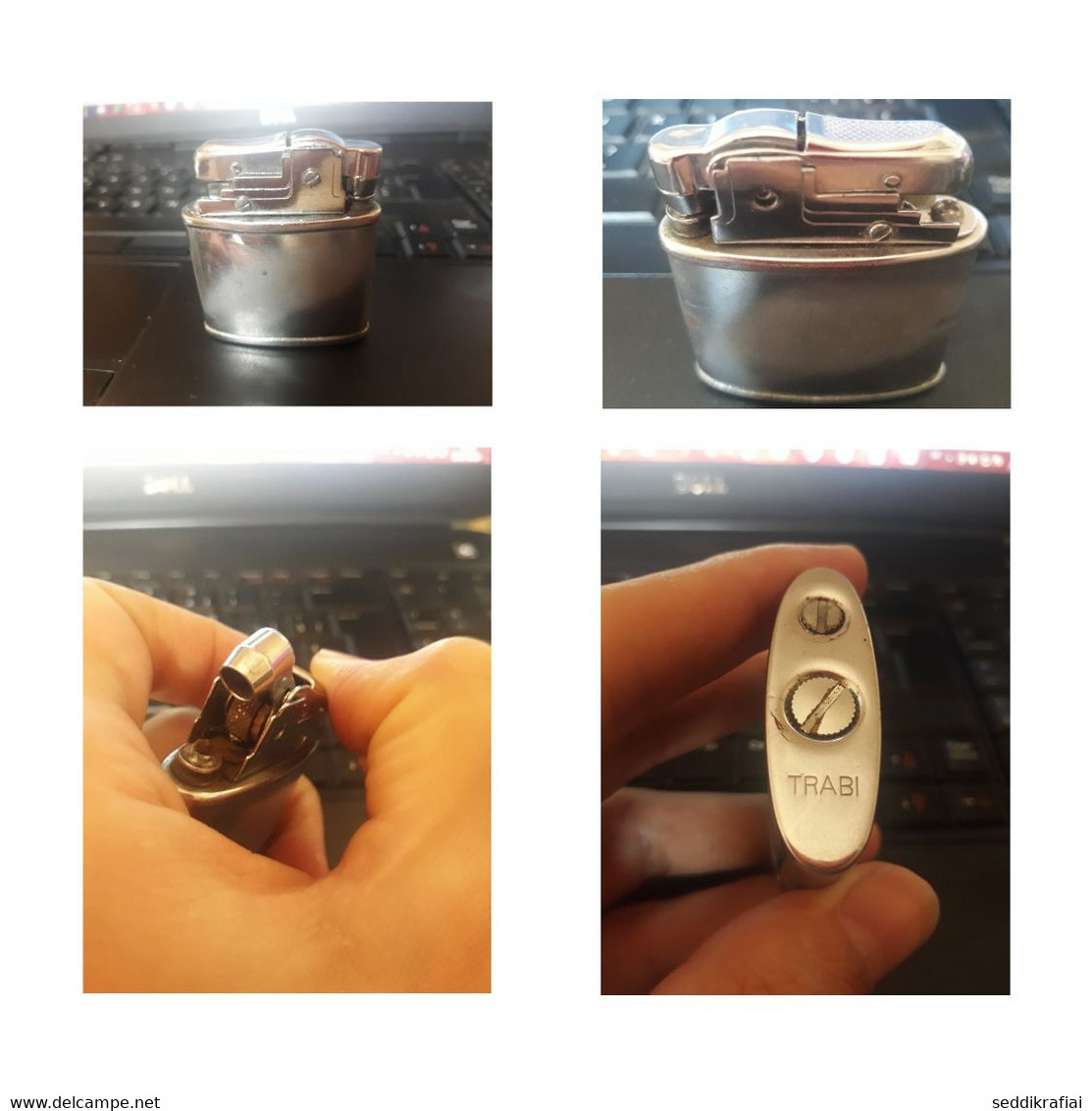 Rare Lighter TRABI Gaz Butane Petrol Silver For Collectible Smoking Cigarettes - Autres & Non Classés