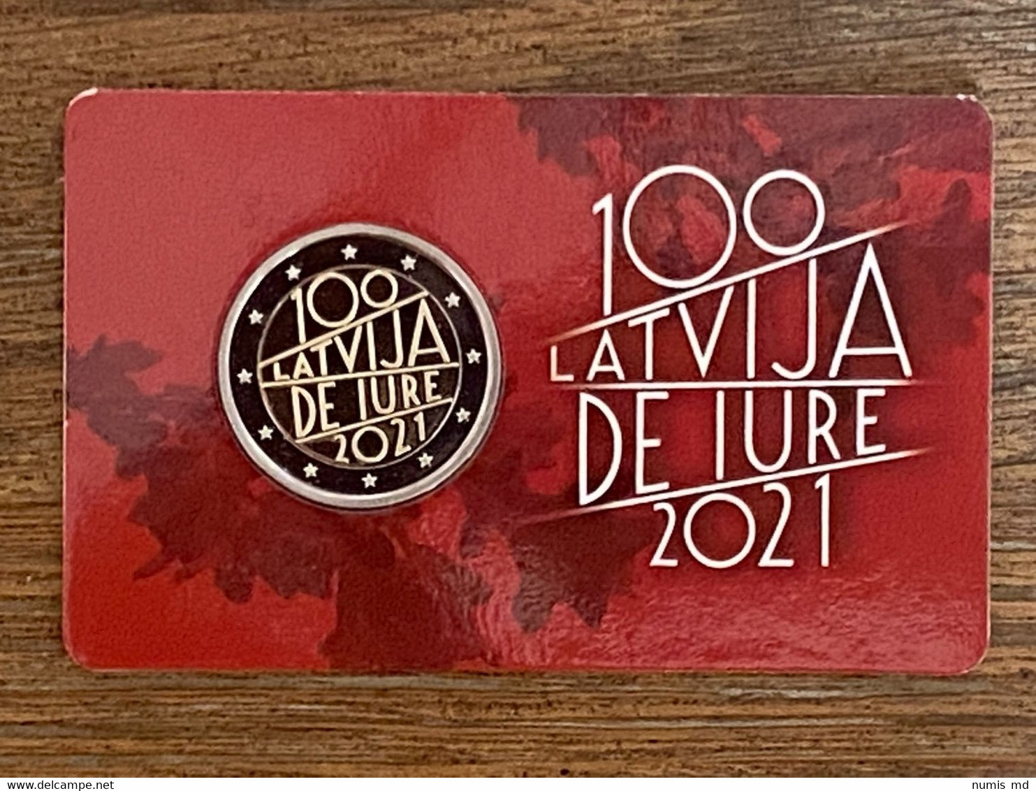 LETTONIE 2021 2 € EURO "100 Ans République " BU Coincard - Latvia