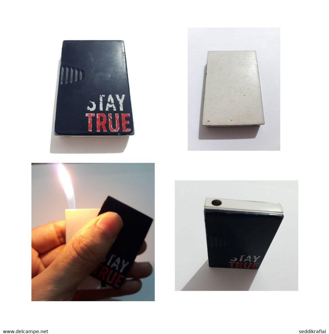 Lighter ADM Classic Navy Blue Stay True Cigar Cigarette Gaz Butane Collectible - Autres & Non Classés