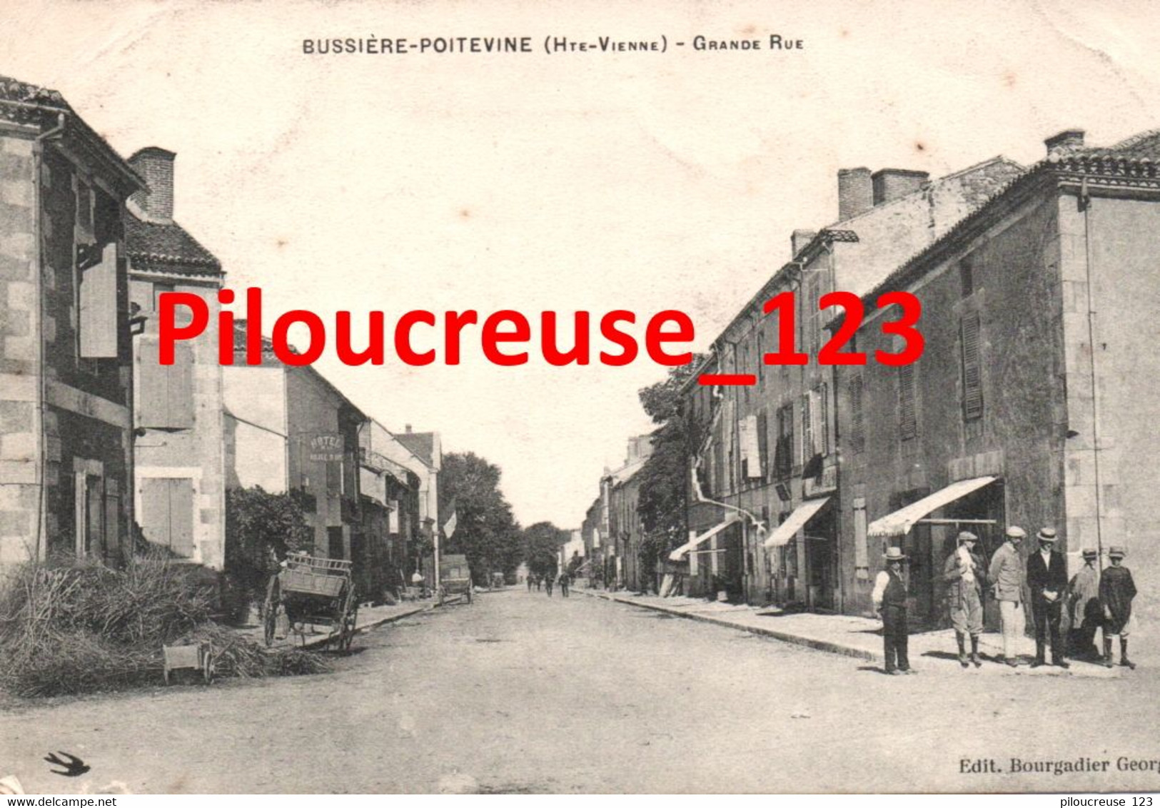 87 Haute Vienne - BUSSIERE POITEVINE - " Grande Rue " - Belle Animation - Bussiere Poitevine
