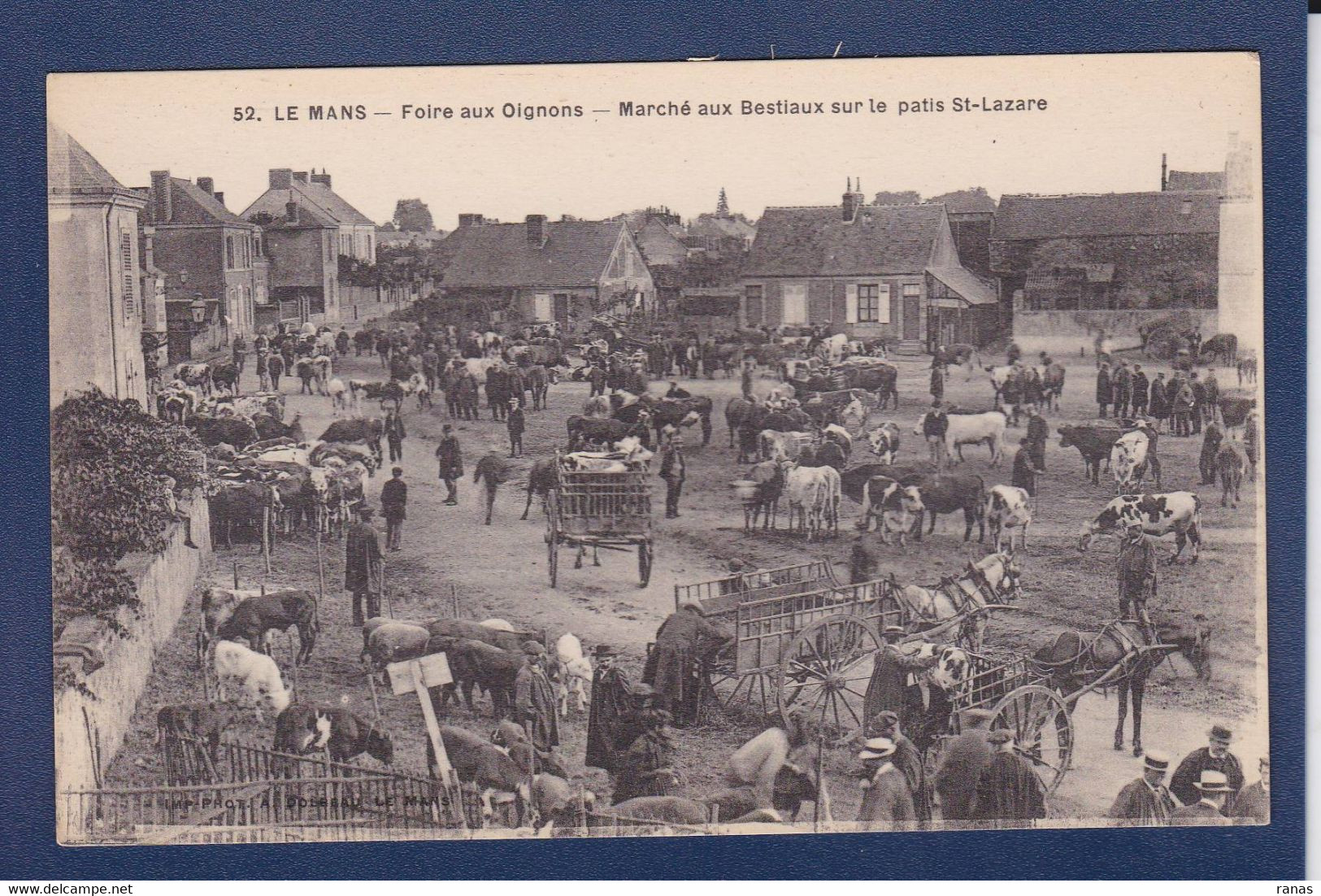 CPA [72] Sarthe > Le Mans Marché Aux Oignons Non Circulé - Le Mans