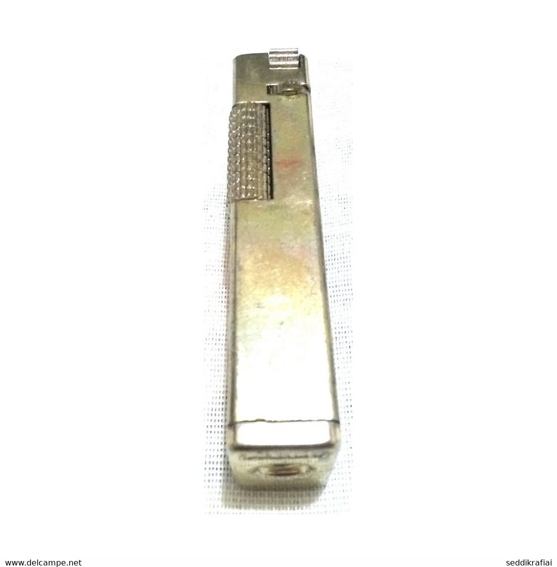 Old Flaxy Lighter Working Tobacciana Collectible Pocket Cigarette Gold Vintage - Autres & Non Classés