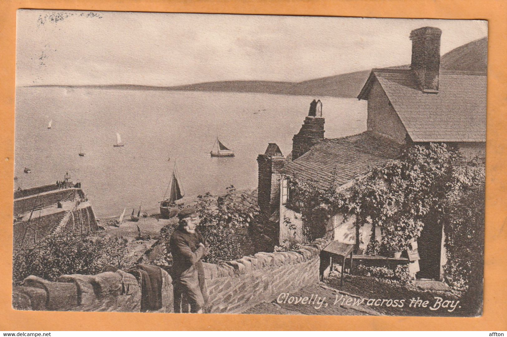 Clovelly UK Old Postcard - Clovelly