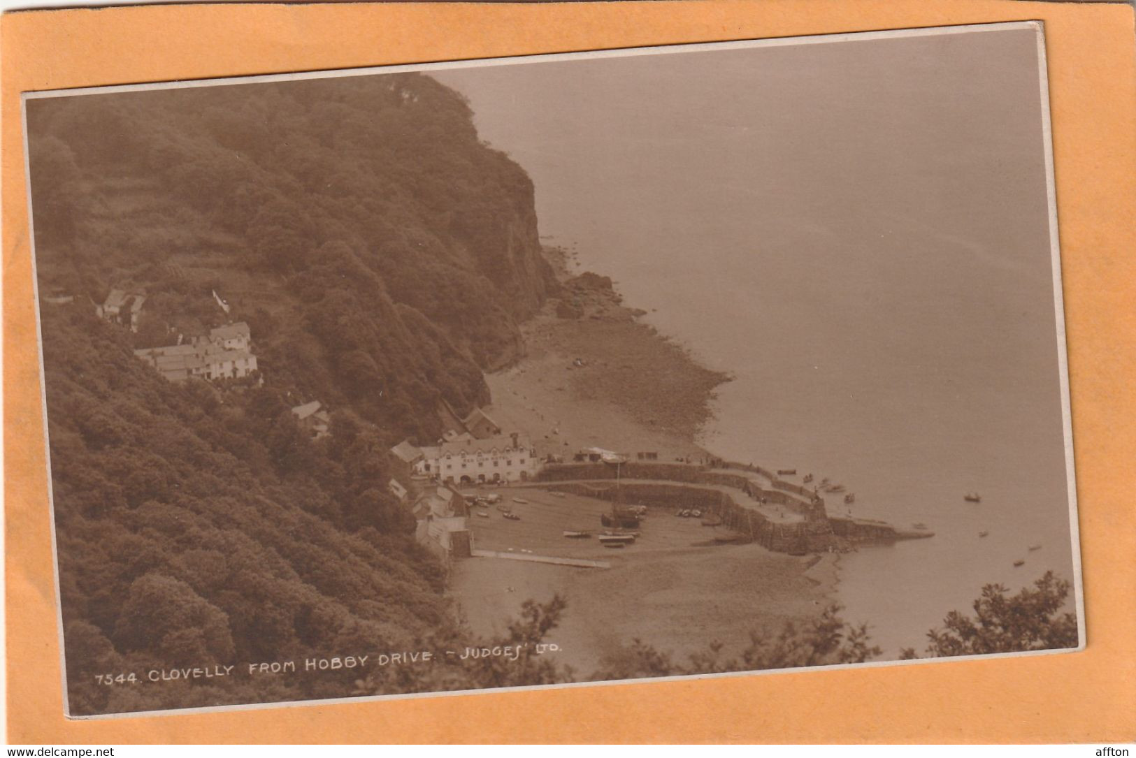 Clovelly UK Old Postcard - Clovelly