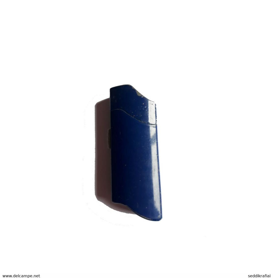 Vintage Cover Case Blue For BIC Cigarette Lighter Windproof Design Reg Fire France - Autres & Non Classés