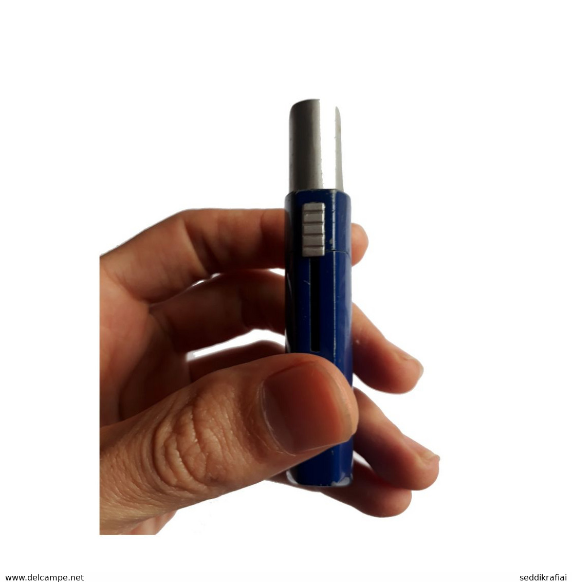 Vintage Cover Case Blue For BIC Cigarette Lighter Windproof Design Reg Fire France