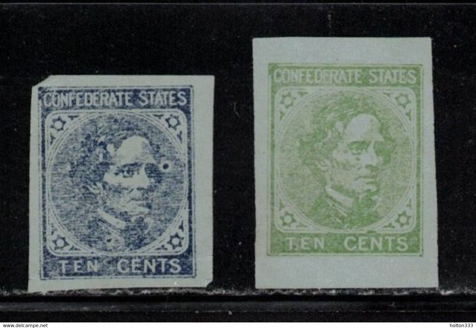 US Confederate States REPRINTS Type A4 Unused - 1861-65 Confederate States