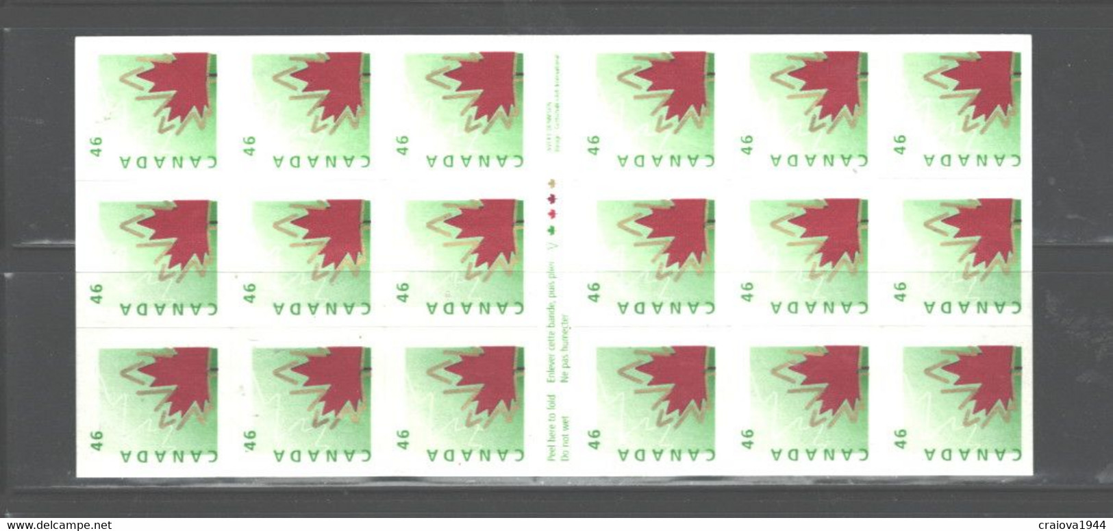 CANADA 1996 SHEETLET OF 18 #1699a MNH  CV:$85.00 - Full Sheets & Multiples