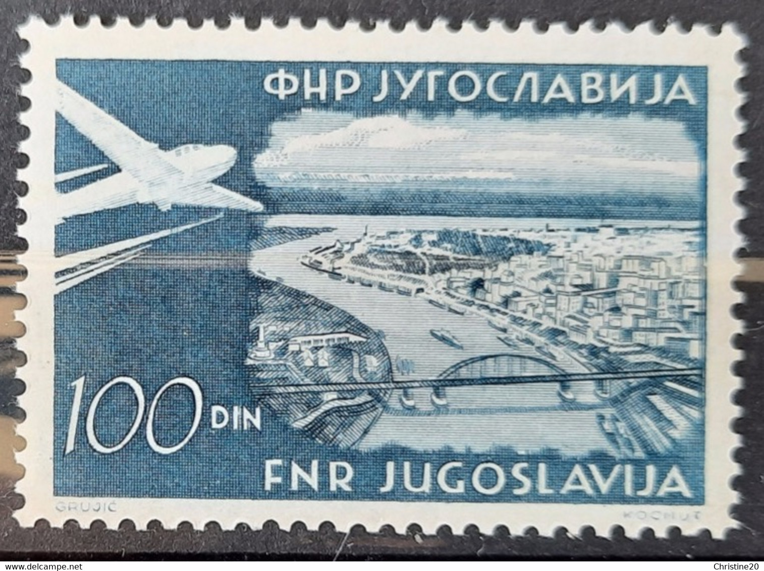 Yougoslavie 1951/52 PA40 ** TB Cote +85€ - Poste Aérienne