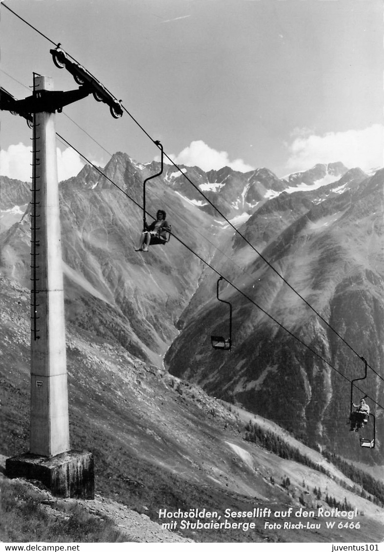 CPSM Hochsölden,Sessellift Auf Den Rotkogl Mit Stubaierberge         L1685 - Sölden