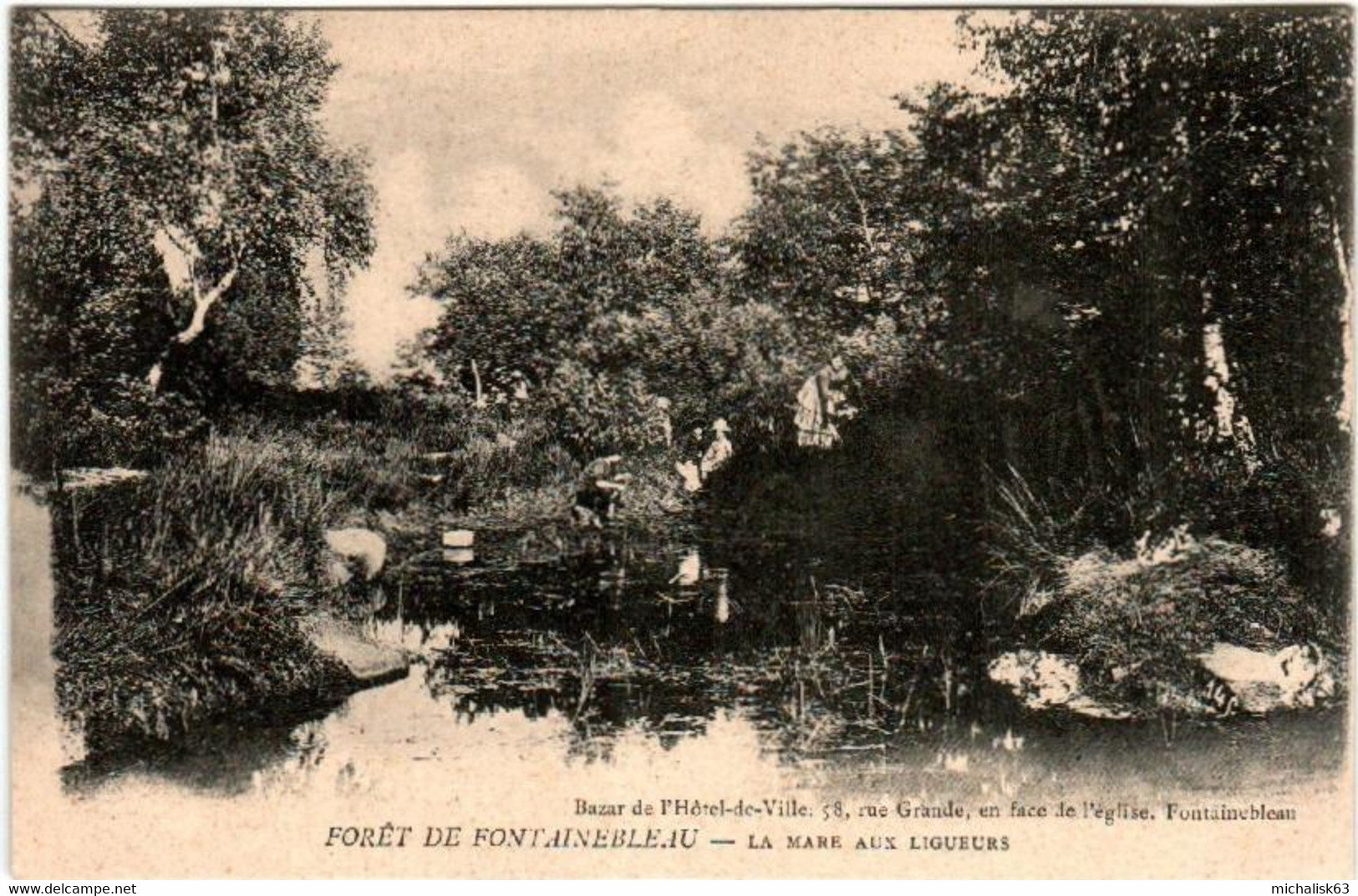 4NF 429 CPA - FORET DE FONTAINEBLEAU - LA MARE AUX LIGUEURS - Fontainebleau