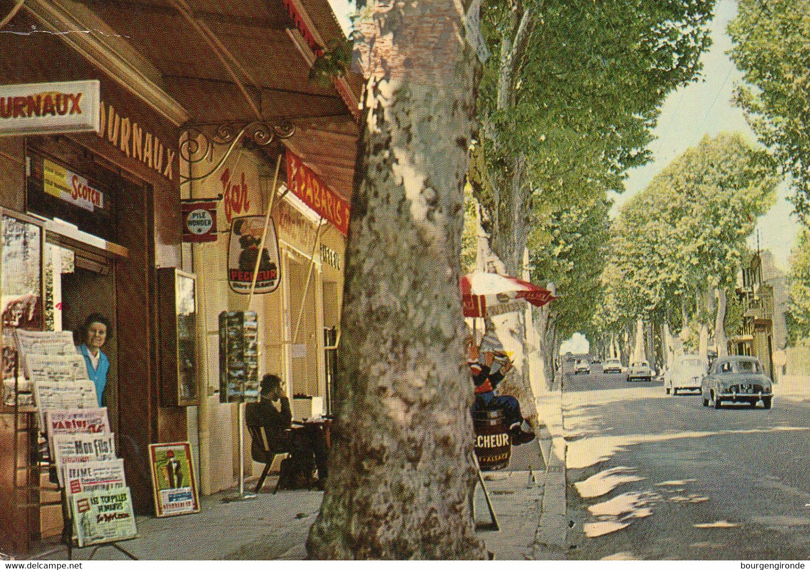 LUYNES - L' AVENUE PRINCIPALE - TABAC JOURNAUX - PUB BIERE DU PECHEUR - Luynes