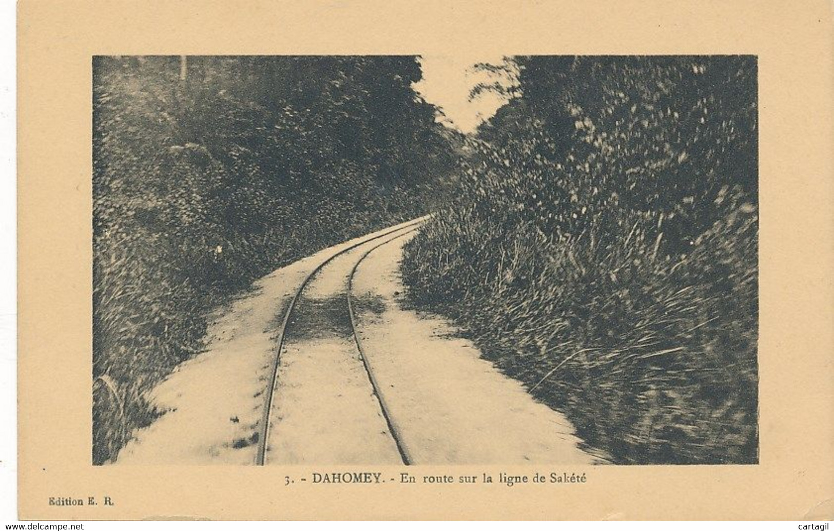 CPA-23938- Dahomey En Route Sur La Ligne De Sakété-Envoi Gratuit - Dahomey