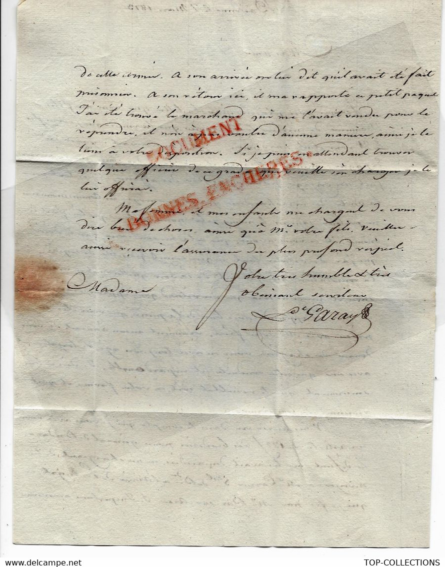 1873 Madame La BARONNE De Rozengal   PARIS Veuve Ferey SE PREOCCUPE DES AFFAIRES DE SON DEFUNT MARI Pour BAYONNE V.SCANS - Documentos Históricos