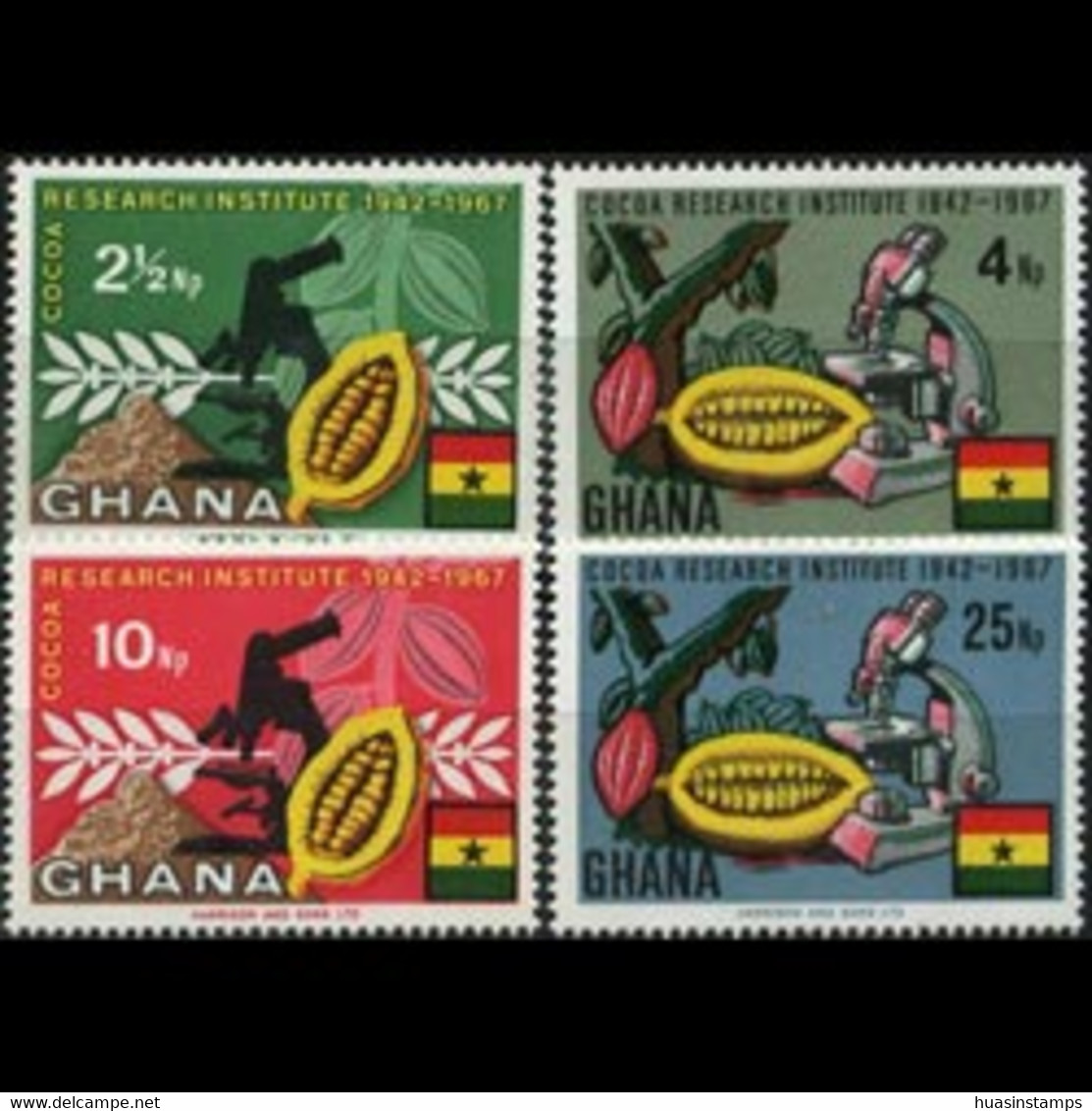 GHANA 1968 - Scott# 323-6 Cocoa Production Set Of 4 MNH - Ghana (1957-...)