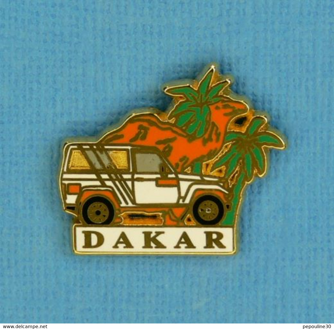 1 PIN'S //  ** RALLYE RAID PARIS-DAKAR / 4X4 ** . (© Starpin's T.S.O  '93) - Rallye