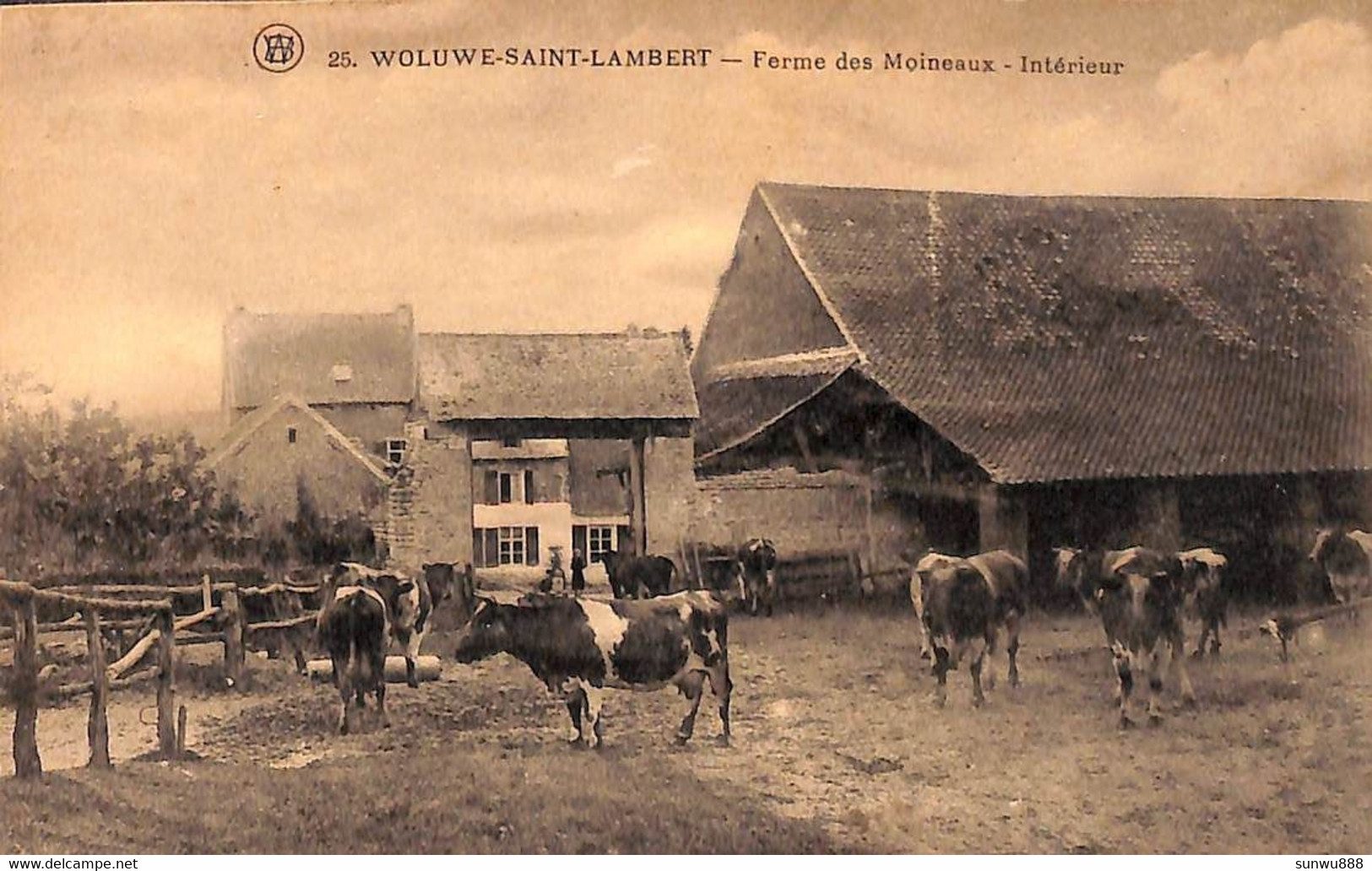 Woluwe Saint Lambert - Ferme Des Moineaux, Intérieur (animée Cliché  Walschaerts) - Woluwe-St-Lambert - St-Lambrechts-Woluwe