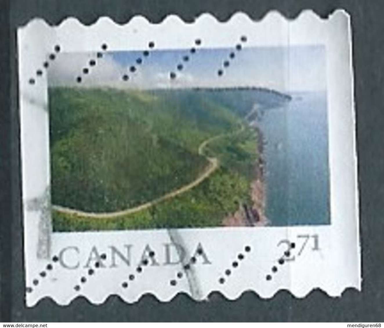 CANADA 2020 CABOT TRAIL CAPE BRETON ISLAND NOVA SCOTIA $2.71 USED MI 3781 SC 3206I YT 3660 - Used Stamps