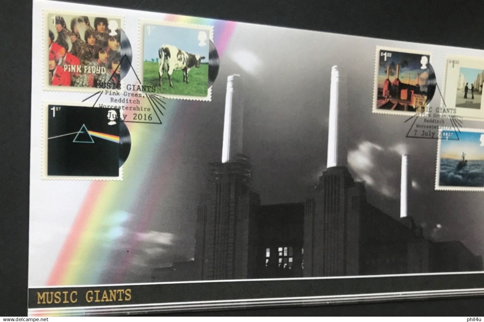 2016 GB Pink Floyd Music Giants First Day Cover And Mini Sheet Private Covers. Always Welcome Offers Invited On My List - 2011-2020 Em. Décimales