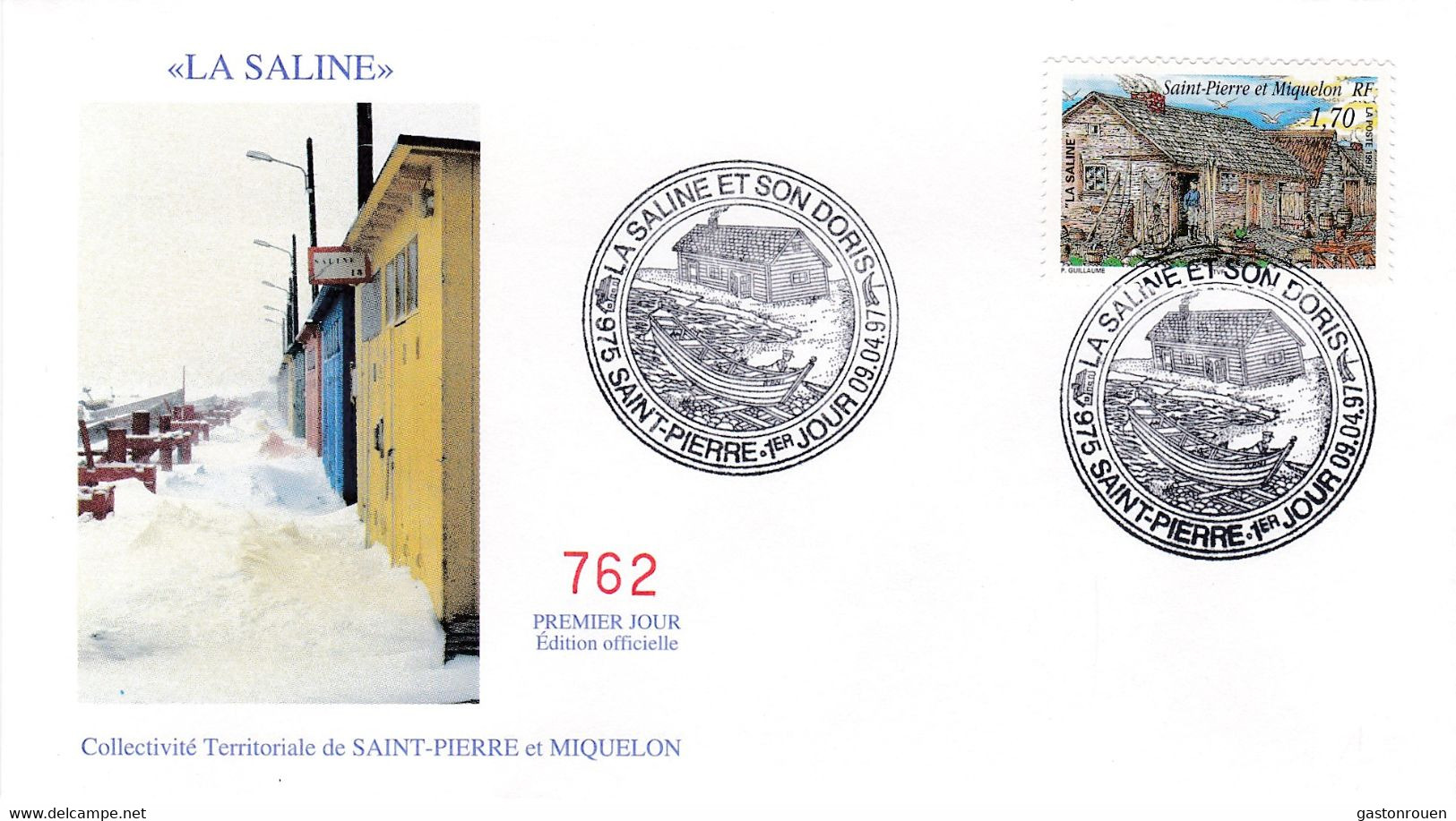 St Pierre & Miquelon PREMIER JOUR FDC 1997 644 La Saline - FDC