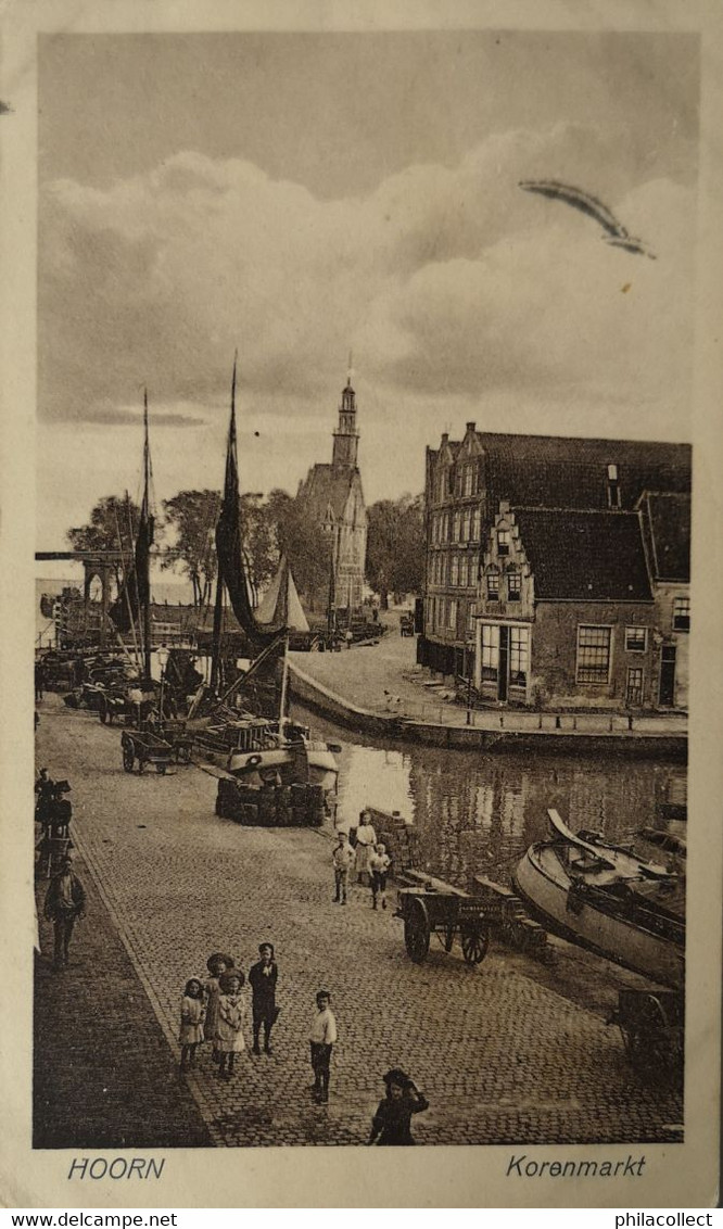 Hoorn // Korenmarkt (veel Te Zien) 1928 - Hoorn