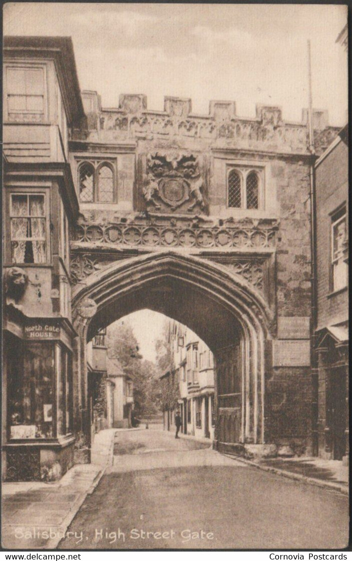 High Street Gate, Salisbury, Wiltshire, 1920 - Frith's Postcard - Salisbury