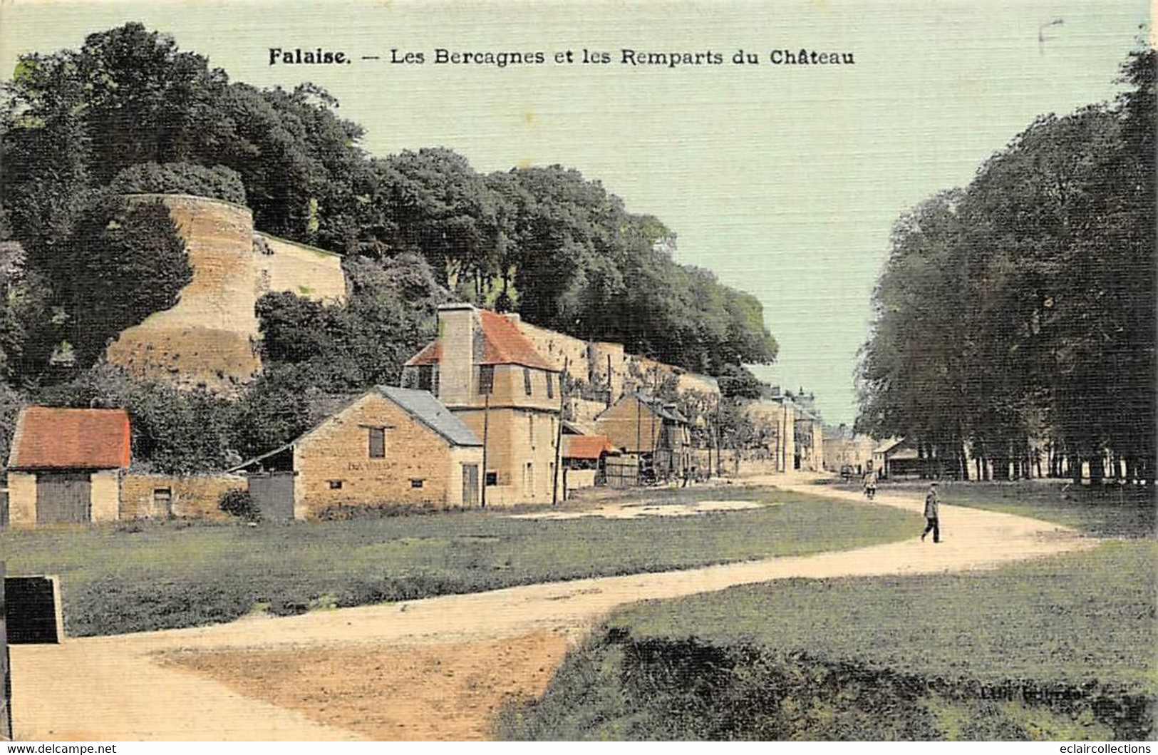 Falaise       14        Les Bercagnes Et Les Remparts Du Château        (voir Scan) - Falaise