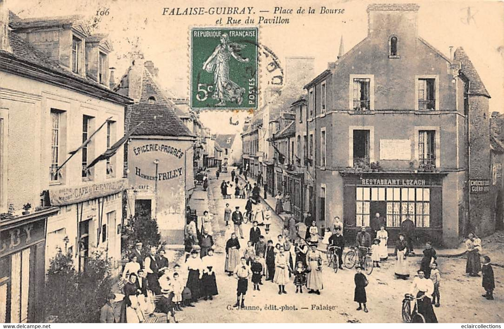 Falaise       14        Place De La Bourse Et Rue Du Pavillon         (voir Scan) - Falaise