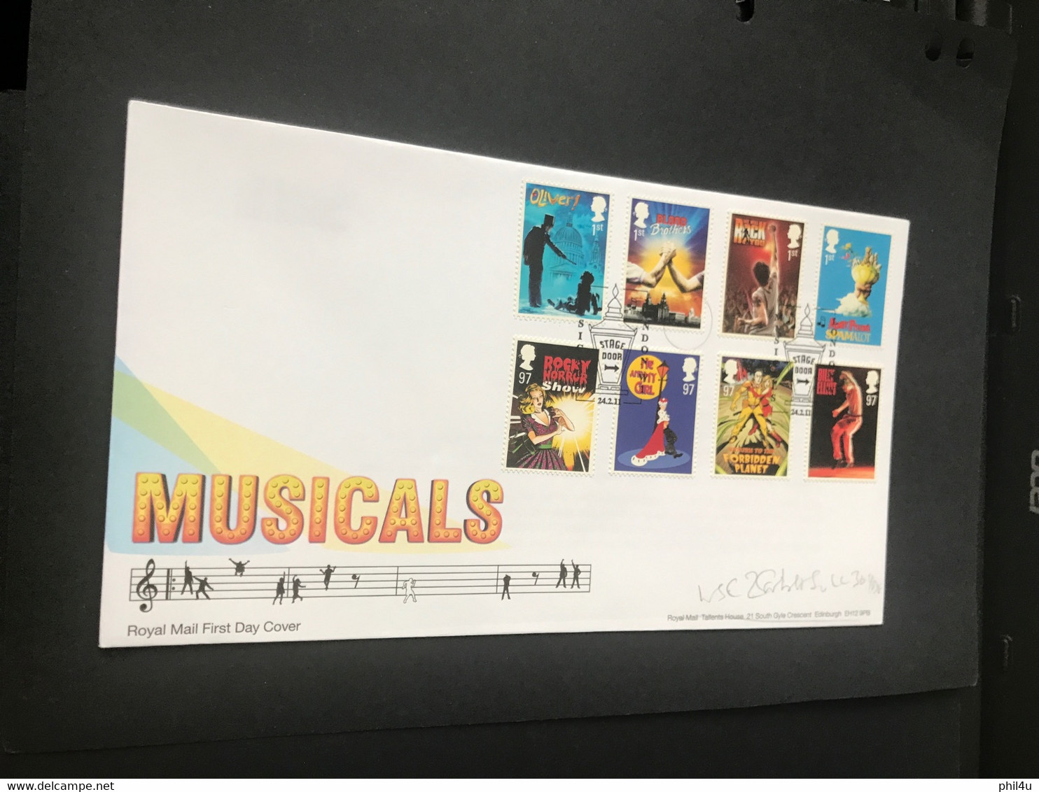 2011 GB Musical Stamps Set Face £9.10 FDCover Collect As Fine Used - 2011-2020 Decimal Issues