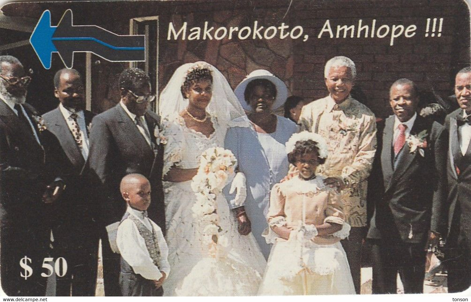 Zimbabwe, ZIM-08, $50, Marriage Of President Mugabe - Makorokoto 2, 2 Scans.  Please Read - Zimbabwe