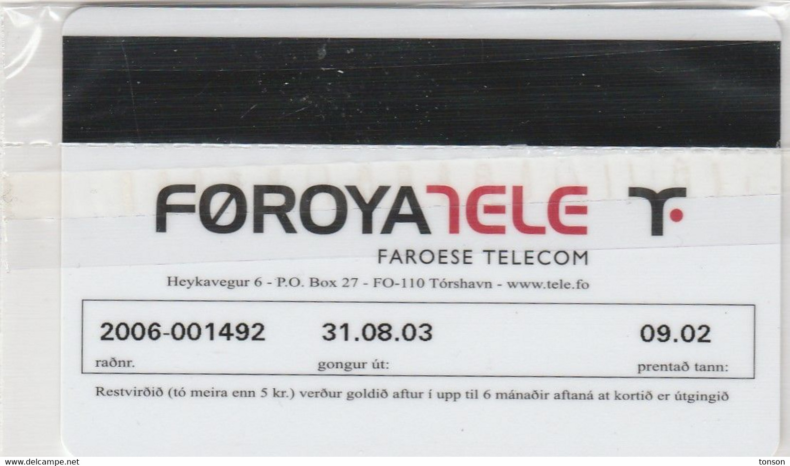 Faroe Islands, OO-002, Myntir Og Telefonkort. Mint And Wrapped, Only 1.500 Issued, 2 Scans. - Faroe Islands