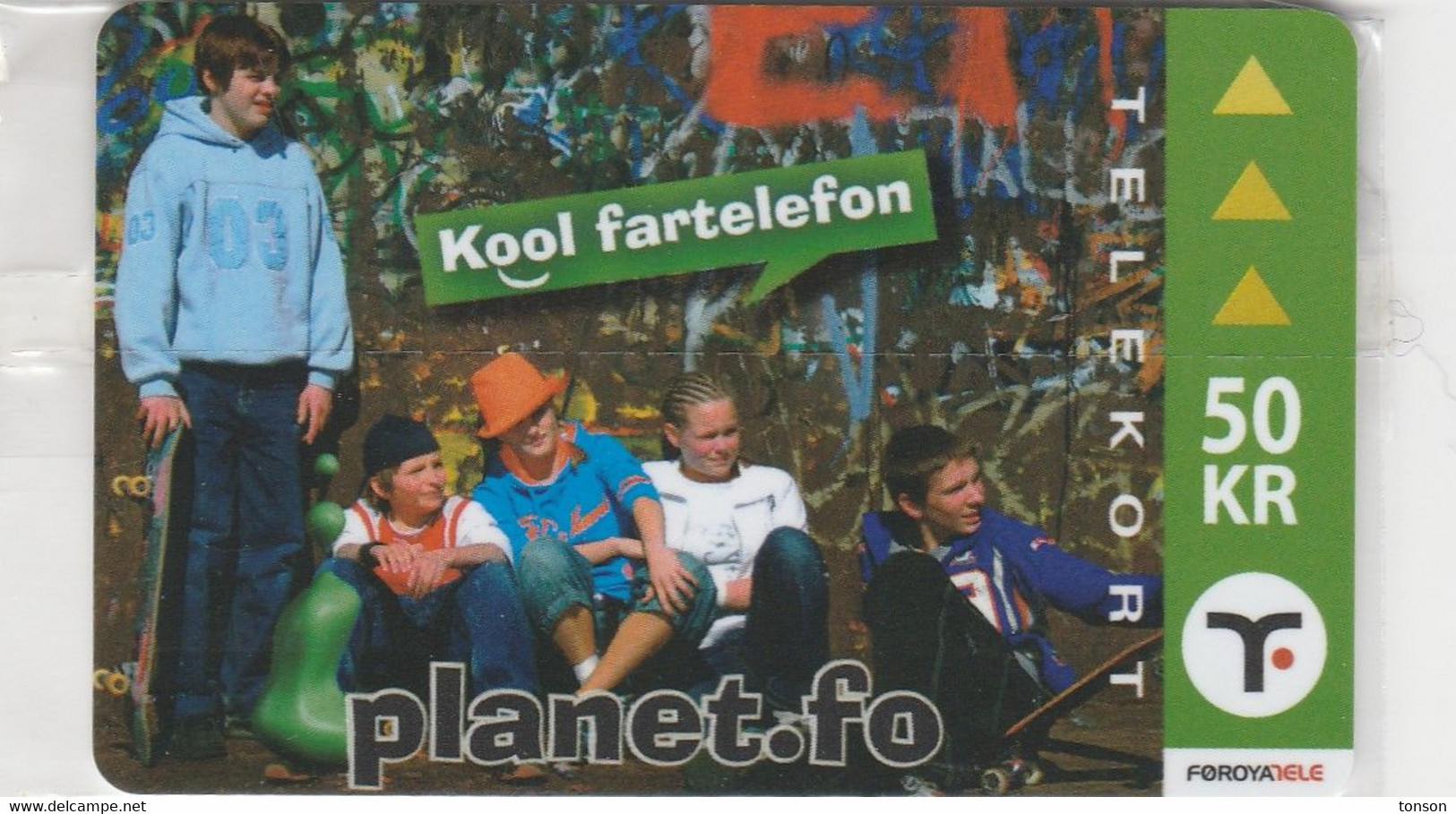 Faroe Islands, OR-004, 50 Kr ,  Planet.fo, Children, Mint In Blister, 2 Scans. - Islas Faroe