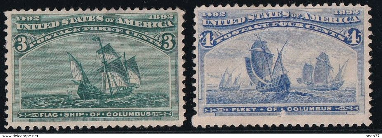 Etats Unis N°83/84 - Neuf Sans Gomme - Amincis - Aspect TB - Unused Stamps