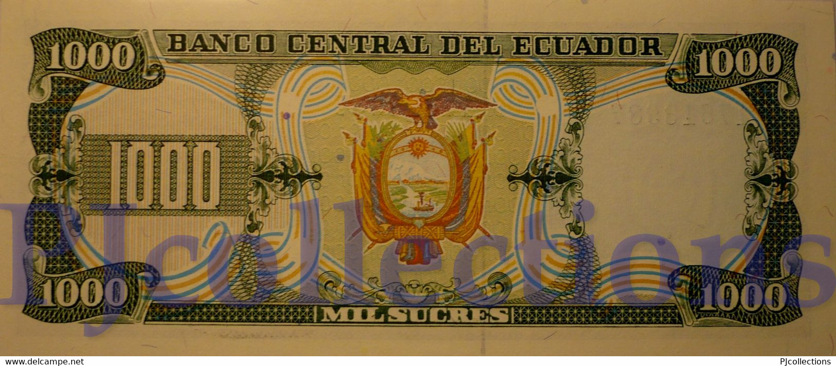 ECUADOR 1000 SUCRES 1988 PICK 125b UNC - Ecuador