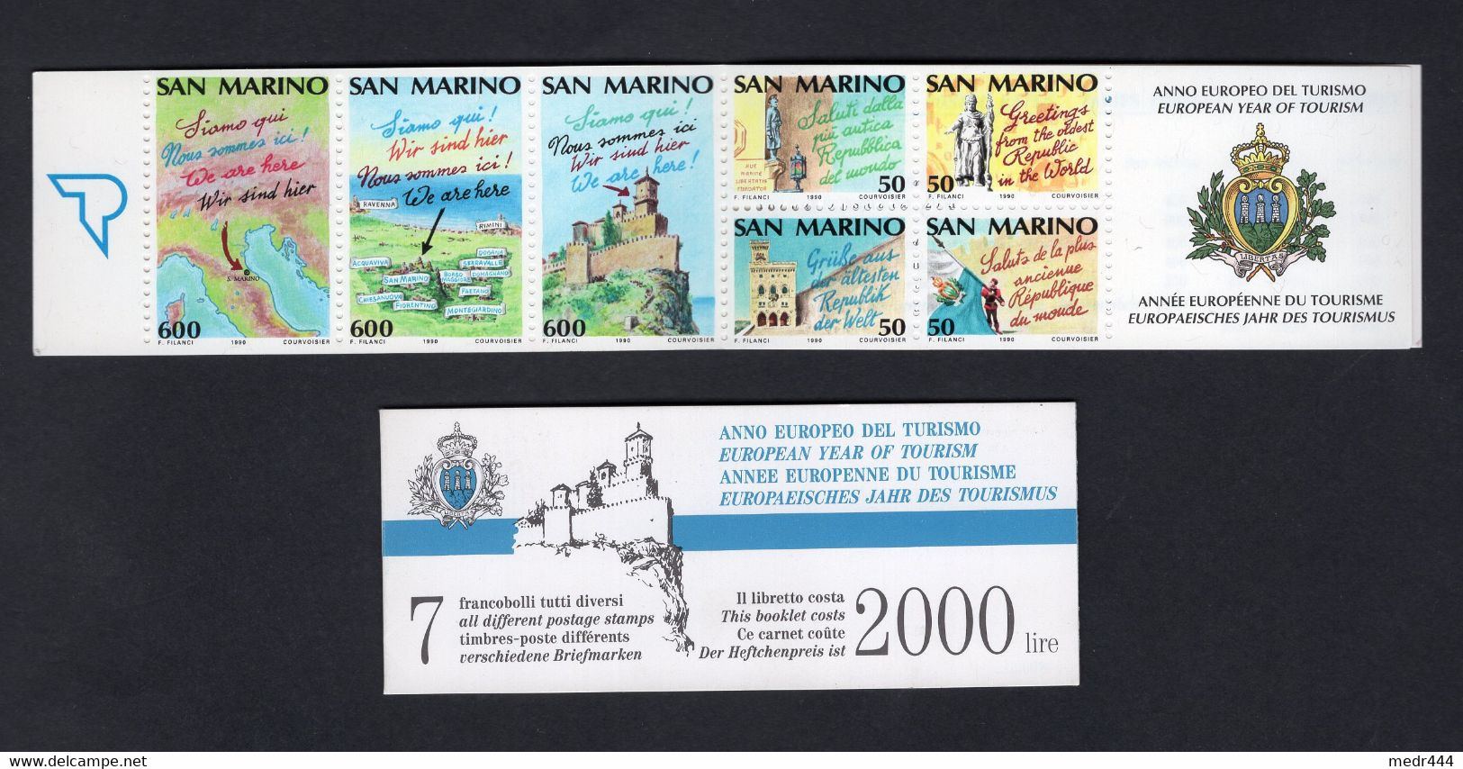San Marino 1990 - Booklet - European Tourism Day - MNH** - Excellent Quality - Superb*** - Cuadernillos