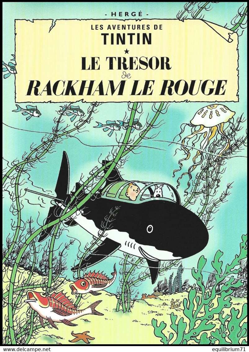 Double Carte Pliante/Dubbele Vouwkaart** - Kuifje/Tintin - Milou/Bobbie - Le Trésor De Rackham Le Rouge - RARE - Philabédés