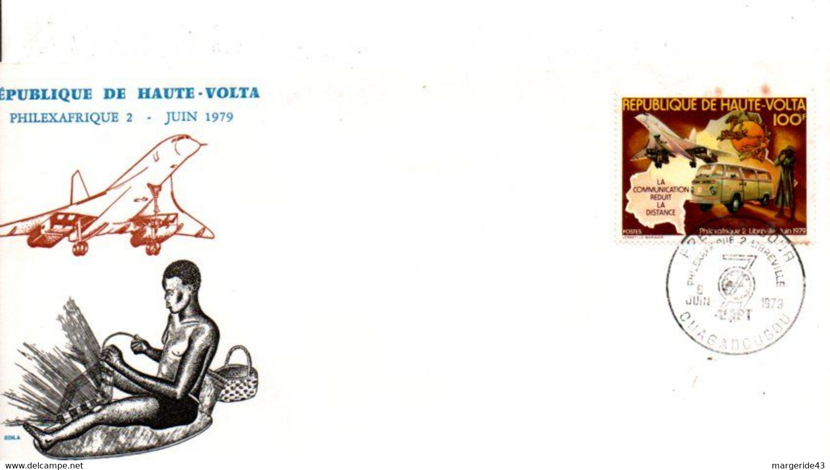 CONCORDE FDC 1979 HAUTE VOLTA - Concorde