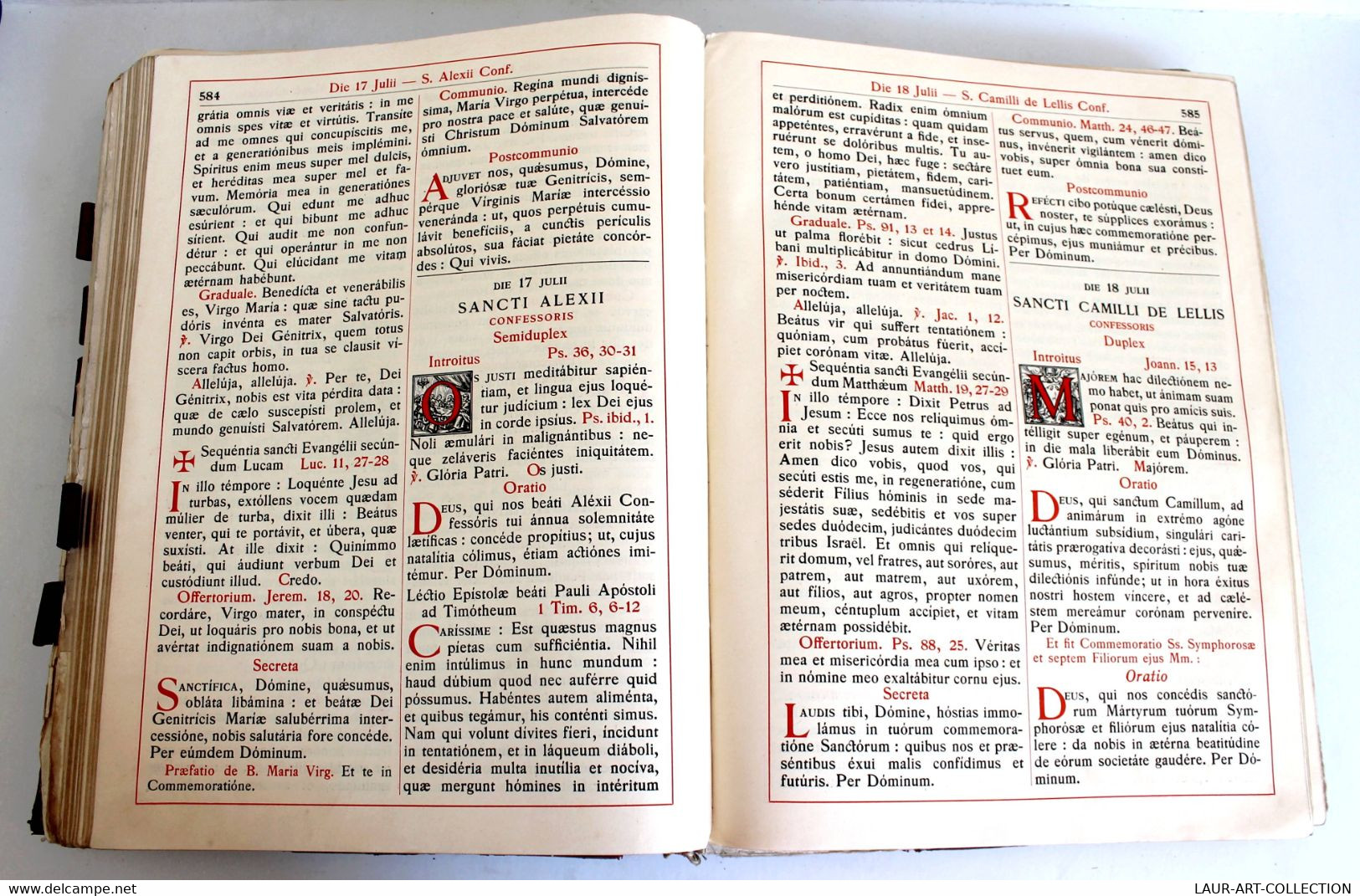 MISSALE ROMANUM N°8 - 1937 TURONIBUS, Ex Decreto Sacrosancti Concilii... MISSEL / ANCIEN LIVRE DE COLLECTION  (3006.40) - Old Books