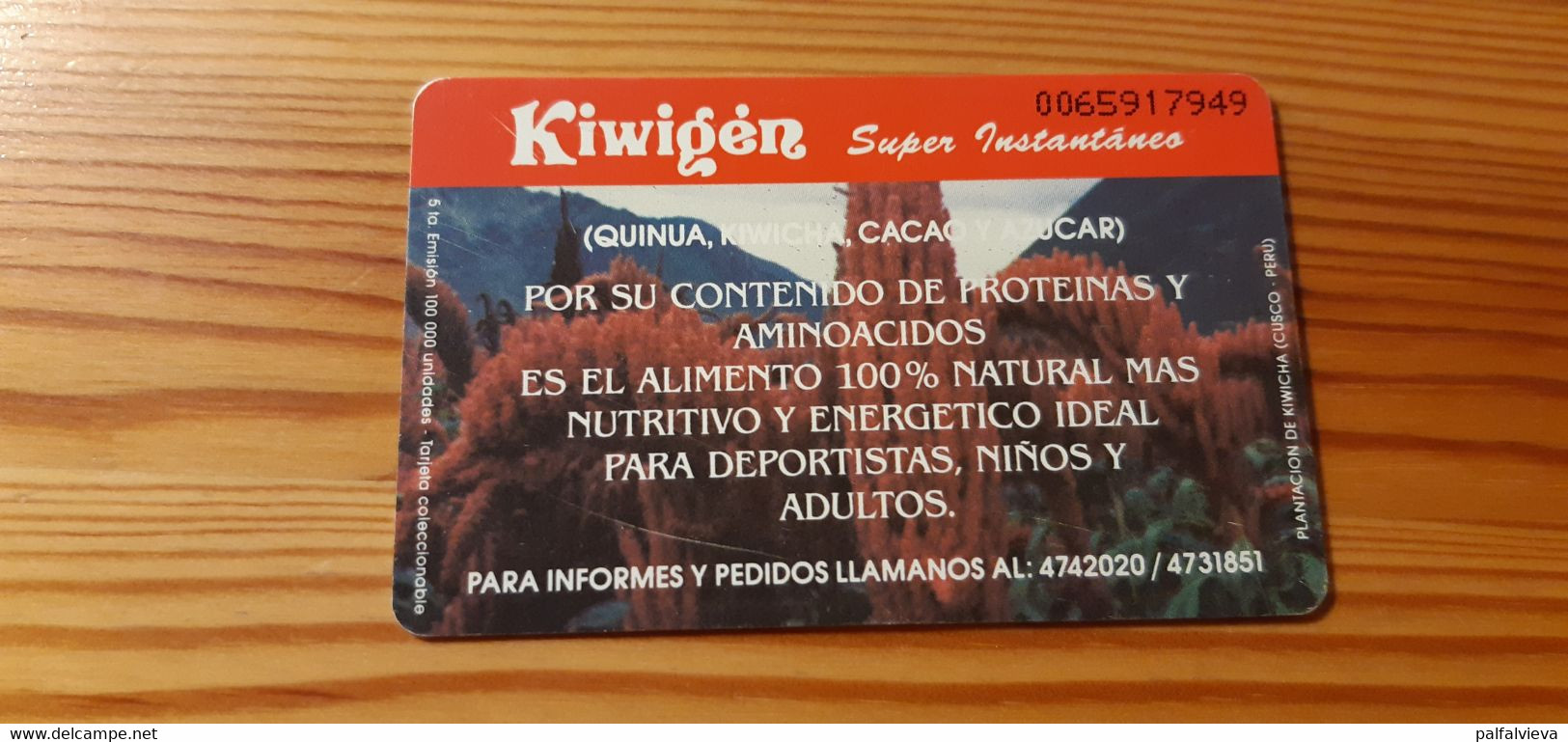 Phonecard Peru - Coffee - Perú