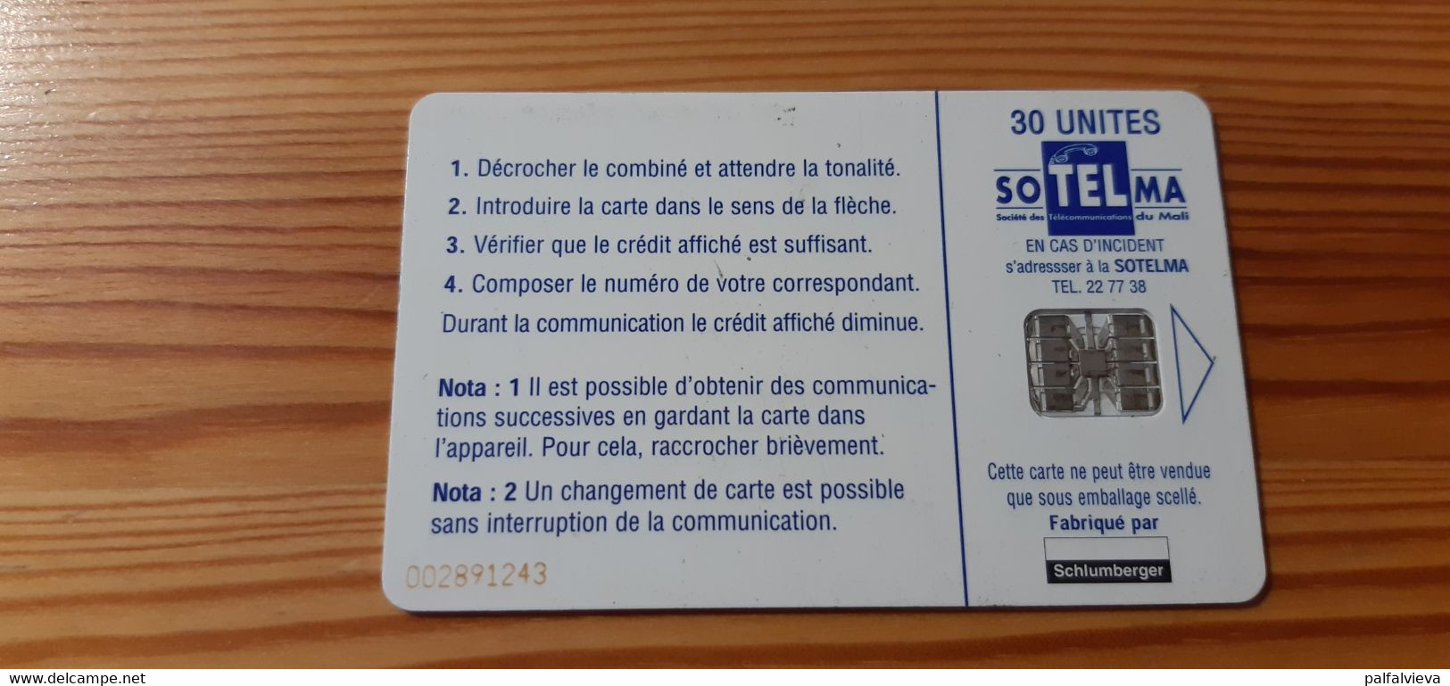 Phonecard Mali - Malí