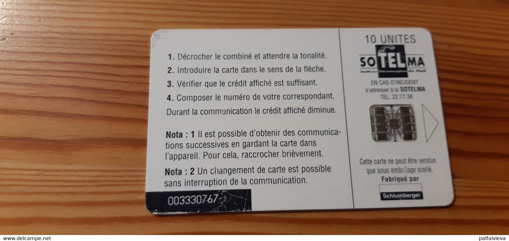 Phonecard Mali - Mali