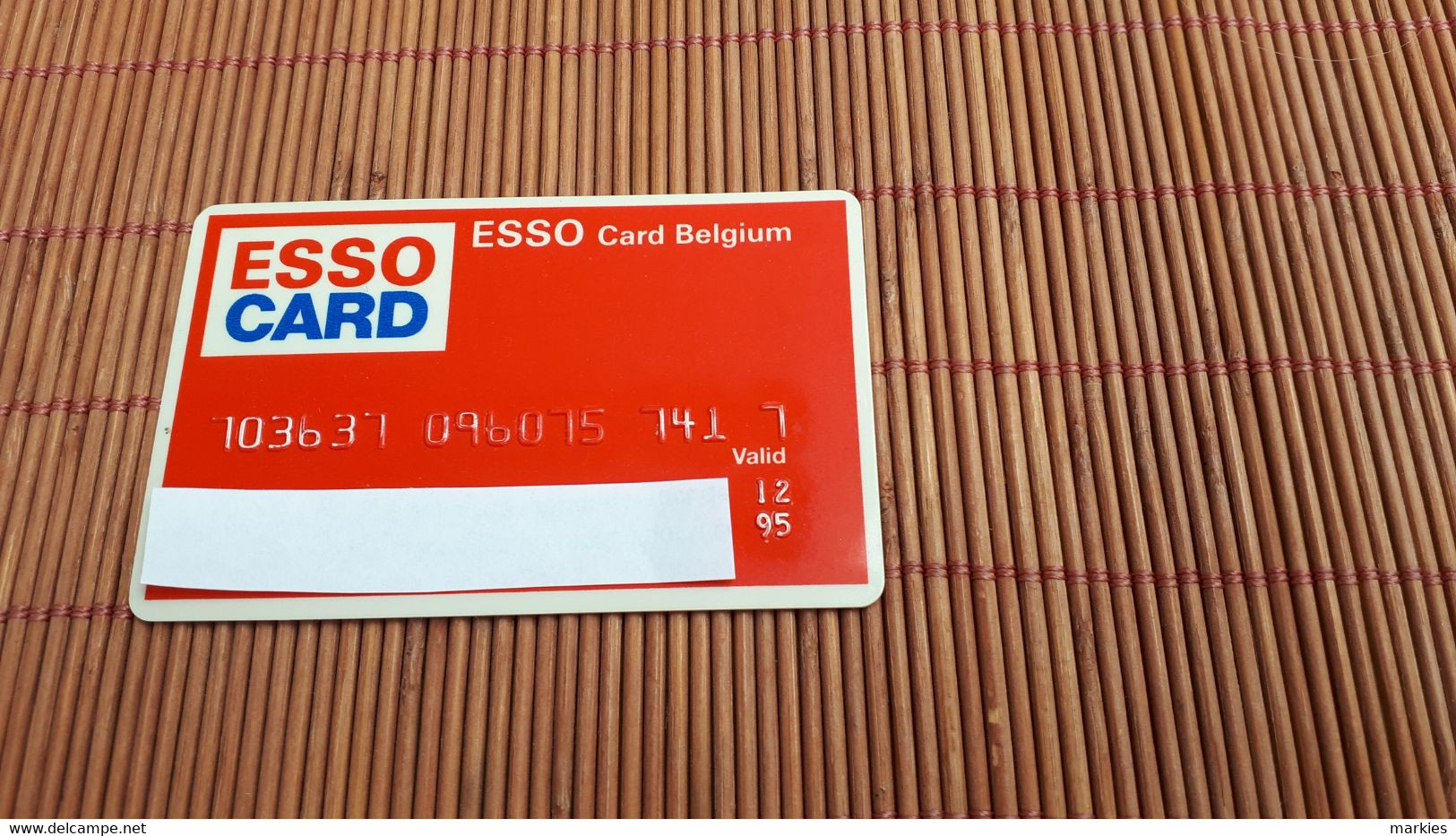 Esso Card Fuelcard Persolized 2 Scans  Rare - Unknown Origin