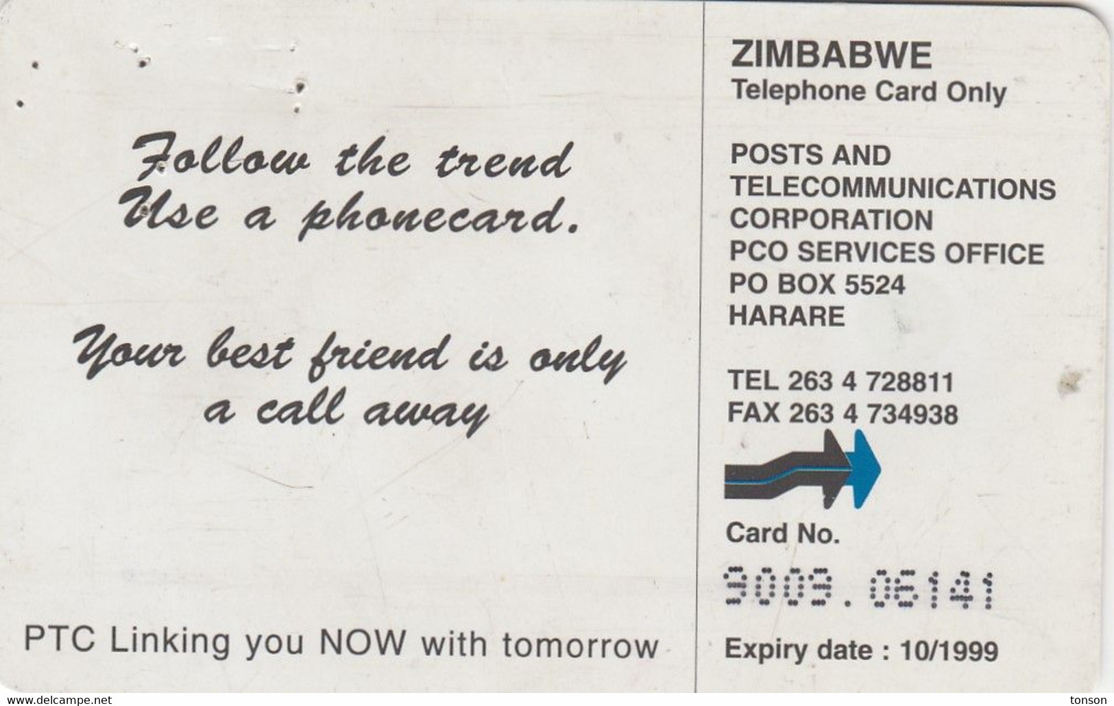 Zimbabwe, ZIM-13, $30, Natasha & Tadiva 1 (Without Names), 2 Scans.   Please Read - Zimbabwe